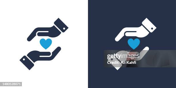 charity-symbol. solide symbolvektor-illustration. für website-design, logo, app, template, ui, etc. - respekt stock-grafiken, -clipart, -cartoons und -symbole