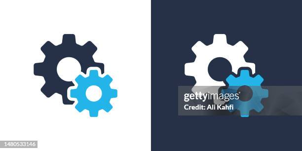 ilustraciones, imágenes clip art, dibujos animados e iconos de stock de icono de engranaje de engranaje. ilustración vectorial de icono sólido. para diseño de sitios web, logotipo, aplicación, plantilla, interfaz de usuario, etc. - herramientas profesionales