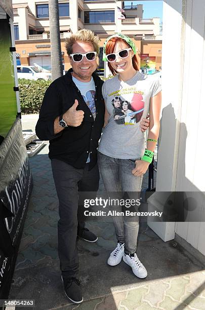 Actor Alex Albrecht and actress Alison Haislip attend the "Course of the Force" - Inaugural "Star Wars" Relay "Conival" at Southside Huntington Beach...