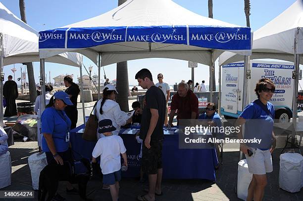 General view of the atmosphere at the "Course Of The Force" - Inaugural "Star Wars" Relay "Conival" at Southside Huntington Beach Pier on July 8,...