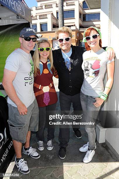 Baseball player David Eckstein, actress Ashley Eckstein, actor Alex Albrecht and actress Alison Haislip attend the "Course Of The Force" - Inaugural...