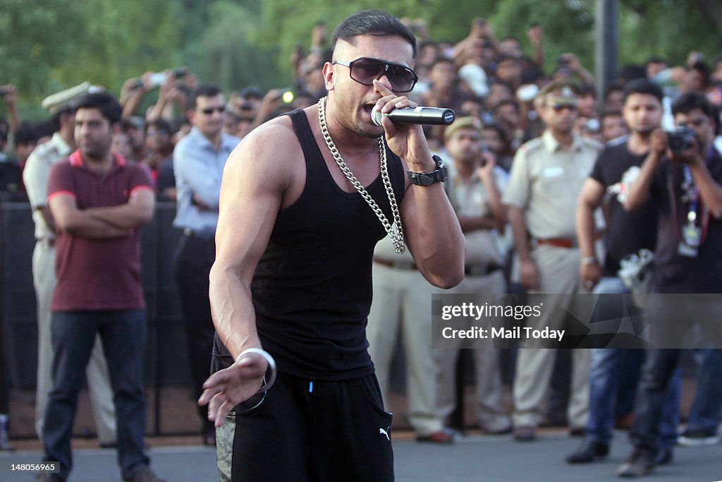 Yo Yo Honey Singh performs...