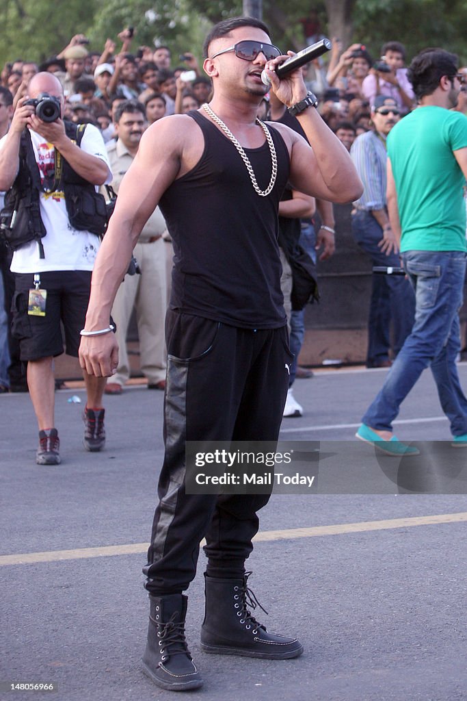 Yo Yo Honey Singh performs...
