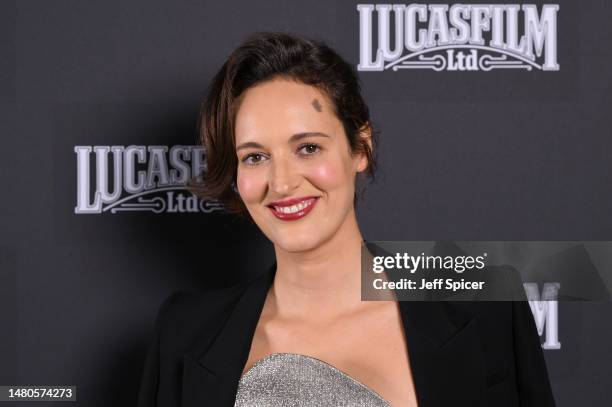 Phoebe Waller-Bridge attends the Indiana Jones and the Dial of Destiny presentation during the studio panel at Star Wars Celebration 2023 in London...