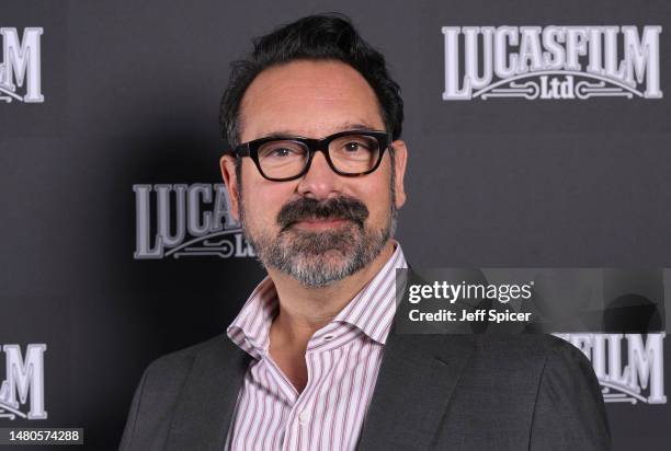 James Mangold attends the Indiana Jones and the Dial of Destiny presentation during the studio panel at Star Wars Celebration 2023 in London at ExCel...