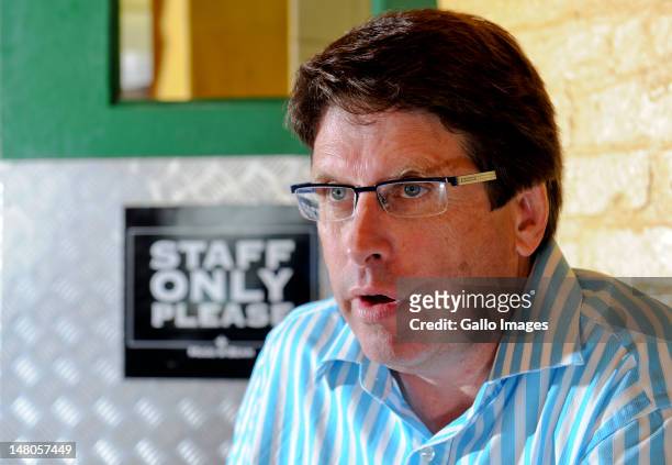 South African property developer Stephen Birch, who claims he has found Madeleine McCann’s grave, photographed on July 8, 2012 in Cape Town, South...