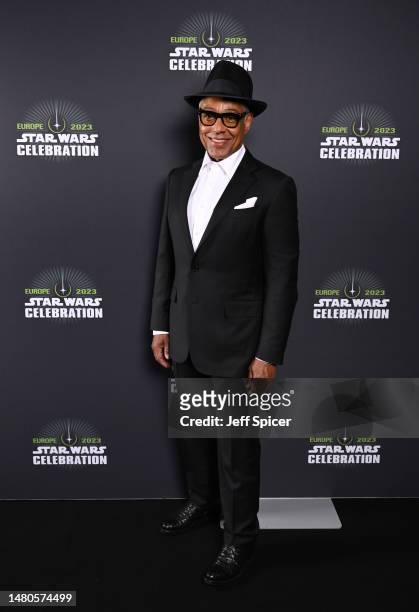 Giancarlo Esposito attends the studio panel at Star Wars Celebration 2023 in London at ExCel on April 07, 2023 in London, England.