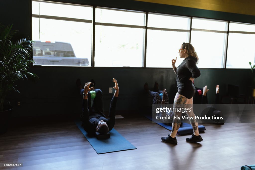 Group Class Doing Core Strength Workout High-Res Stock Photo - Getty Images
