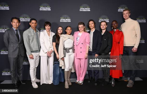 The cast of The Acolyte Lee Jung-Jae, Charlie Barnett, Rebecca Henderson, Dafne Keen, Amandla Stenberg, Leslye Headland, Manny Jacinto, Dean-Charles...