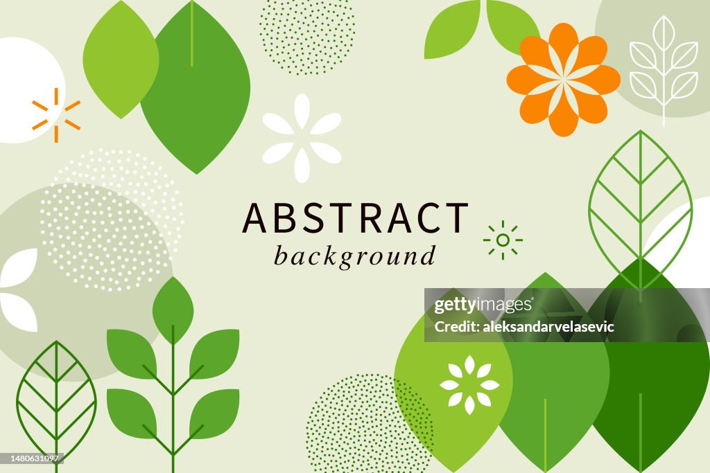 Modern Abstract Springtime Background