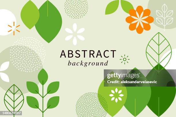 modern abstract springtime background - scandinavian summer stock illustrations