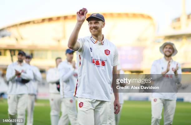 Jamie Porter of Essex walks off after taking 5 wickets during Day 2 of the LV= Insurance County Championship Division 1 match between Middlesex and...