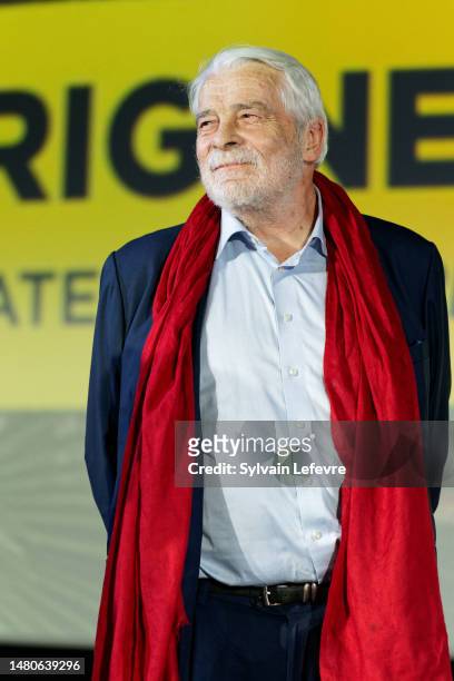 Jacques Weber attends the Claude Chabrol Award Ceremony during the 3rd Reims Polar Film Festival on April 07, 2023 in Reims, France.