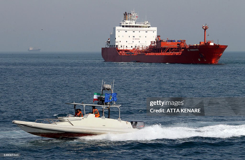 An Iranian Revolutionary Guard speedboat