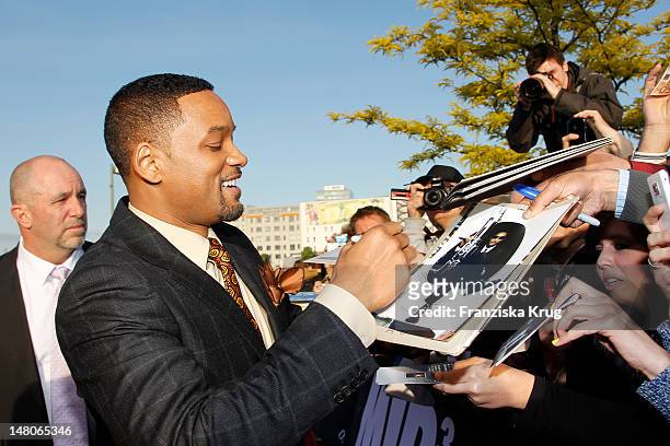 Will Smith attends the Men In Black 3 Germany Premiere at O2 World on May 14, 2012 in Berlin, Germany.