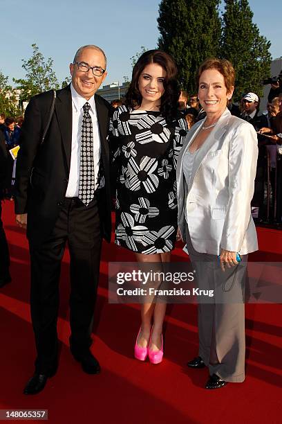 Barry Sonnenfeld, Chloe Sonnenfeld and his wife attends the Men In Black 3 Germany Premiere at O2 World on May 14, 2012 in Berlin, Germany.