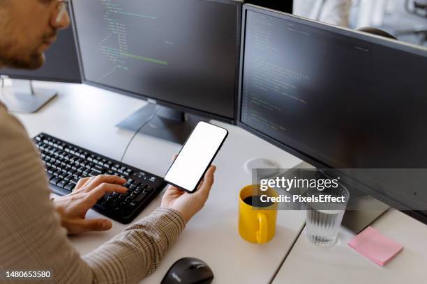 Coding Screen Mockjp 126 Code Screen Mockup Stock Photos, High-Res Pictures, and Images ...