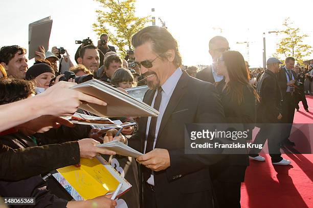 Josh Brolin attends the Men In Black 3 Germany Premiere at O2 World on May 14, 2012 in Berlin, Germany.