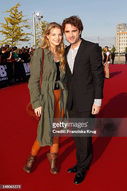 Yvonne Catterfeld and Oliver Wnuk attend the Men In Black 3 Germany Premiere at O2 World on May 14, 2012 in Berlin, Germany. "