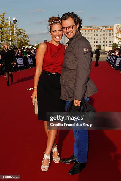 Kerstin Linnartz and Dominik Matyka attend the Men In Black 3 Germany Premiere at O2 World on May 14, 2012 in Berlin, Germany. "