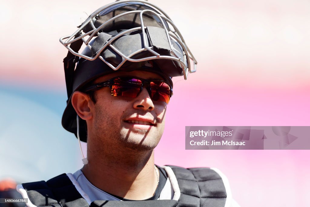 Blake Sabol of the San Francisco Giants in action against the New ...