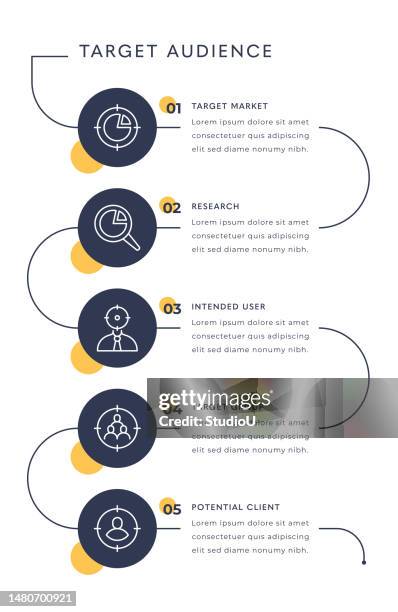 target audience concept - marketing funnel stock illustrations