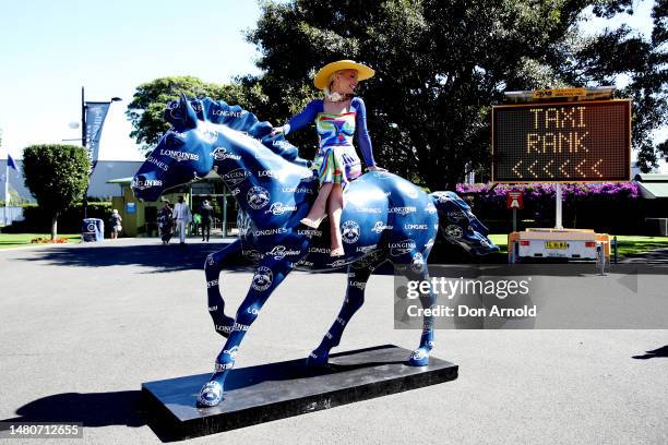 Stacey Hemera Roberts attends The Championships Day 2 at Royal Randwick Racecourse on April 08, 2023 in Sydney, Australia.