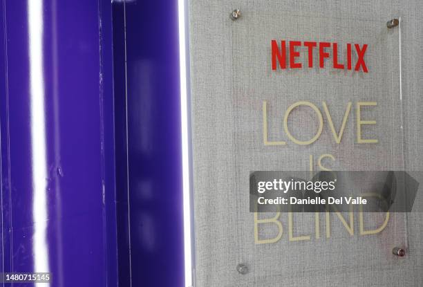 Love Is Blind Cast celebrates Netflix's first Live Reunion with the Iconic Pods in Nashville on April 07, 2023 in Nashville, Tennessee.