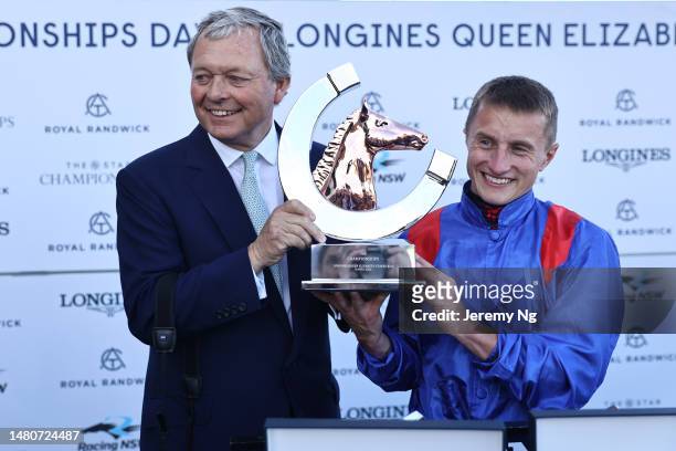 Tom Marquand riding Dubai Honour wins Race 8 Longines Queen Elizabeth Stakes during The Star Championship Day 2: Longines Queen Elizabeth Stakes Day...