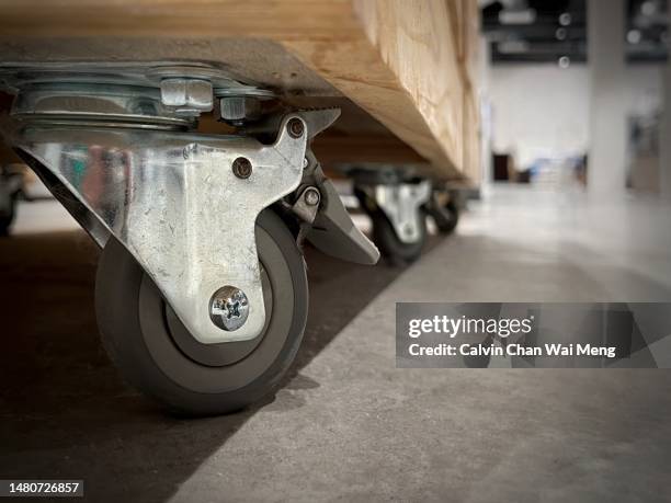 low angle view of castor wheel - bearings metal stock pictures, royalty-free photos & images