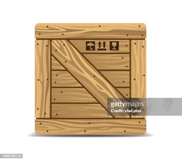 wooden crate box - 箱 幅插畫檔、美工圖案、卡通及圖標