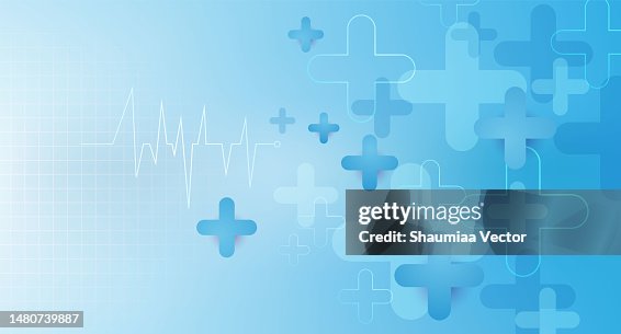 Modern medical abstract background with cross shape, pulse, hexagons and molecular pattern. Concepts and ideas for healthcare technology, innovation medicine, health, science and research design Modern medical abstract background with cross shape, pulse, hexagons and molecular pattern. Concepts and ideas for healthcare technology, innovation medicine, health, science and research design