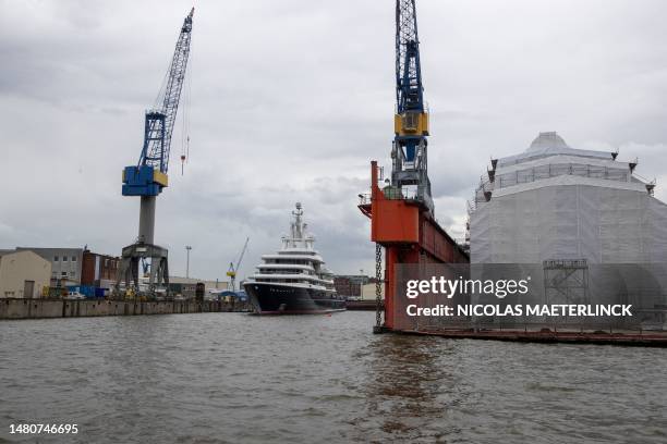 Illustration picture shows a 'Barkassenfahrt' in the port of Hamburg during the first day of a diplomatic mission of the Flemish government and the...