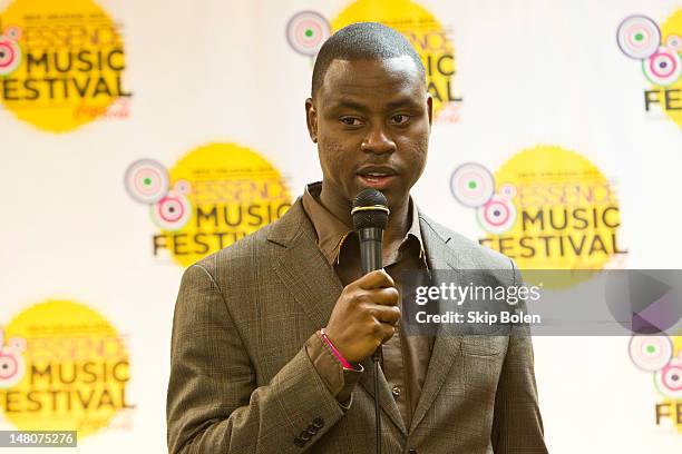 Gospel singer-songwriter Pastor Charles Jenkins attends the 2012 Essence Music Festival at Louisiana Superdome on July 8, 2012 in New Orleans,...