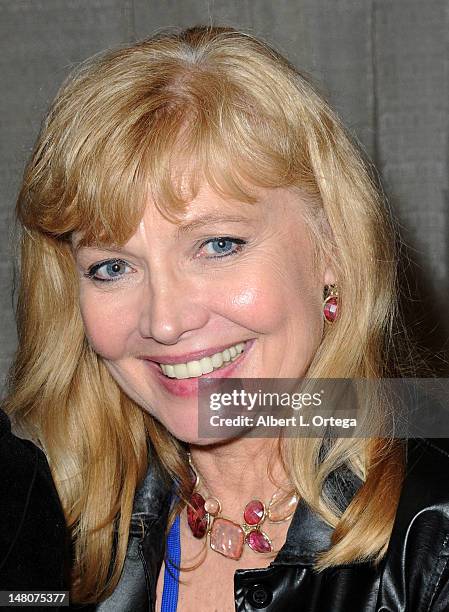 Actress Cindy Morgan attends the 1st Annual PopCon LA Pop Culture Convention held at Los Angeles Convention Center on July 8, 2012 in Los Angeles,...