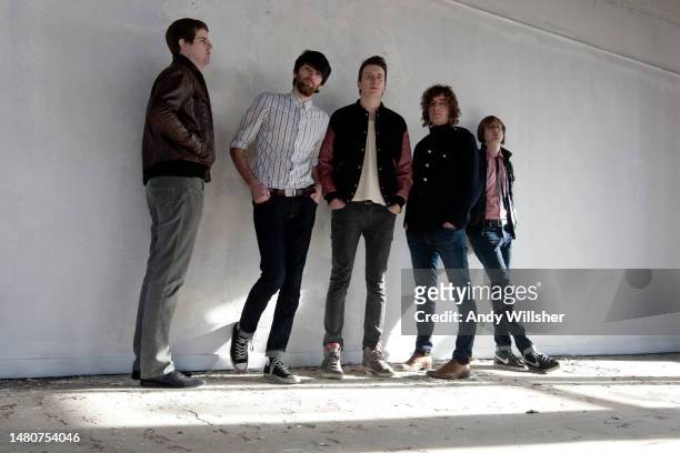 Indie band The Pigeon Detectives photographed in Leeds in 2011