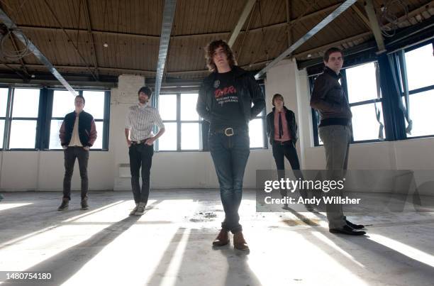 Indie band The Pigeon Detectives photographed in Leeds in 2011