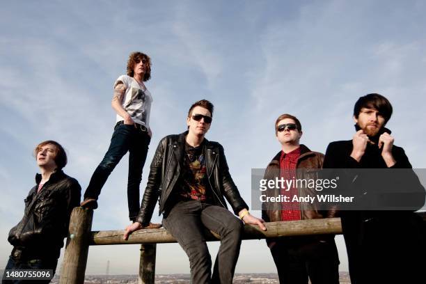 Indie band The Pigeon Detectives photographed in Leeds in 2011