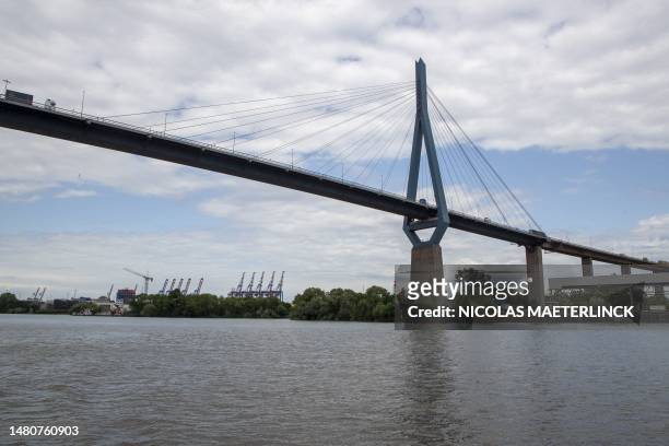 Illustration picture shows a 'Barkassenfahrt' in the port of Hamburg during the first day of a diplomatic mission of the Flemish government and the...