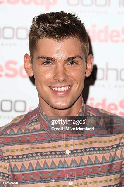 Kieron Richardson attends the launch of Inside Soap Awards at Rosso on July 9, 2012 in Manchester, England.