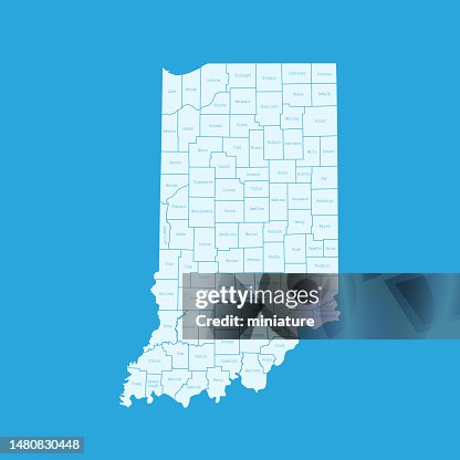 Indianamap Pretty Indiana Map High-Res Vector Graphic - Getty Images