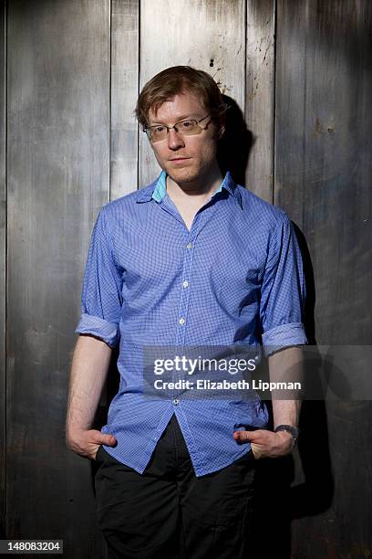 Actor/singer Anthony Rapp is photographed for Boston Globe on June 16, 2012 in New York City.