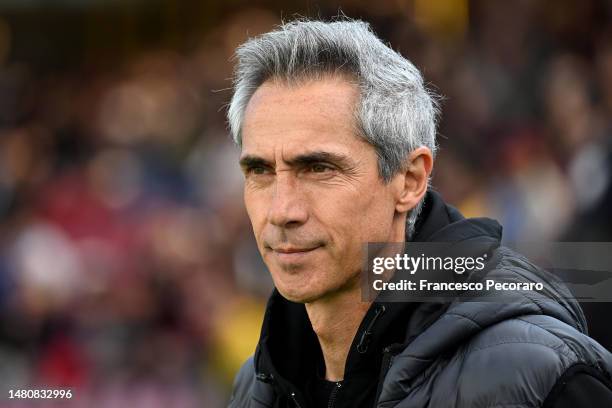 Paulo Sousa Salernitana head coach during the Serie A match between Salernitana and FC Internazionale at Stadio Arechi on April 07, 2023 in Salerno,...