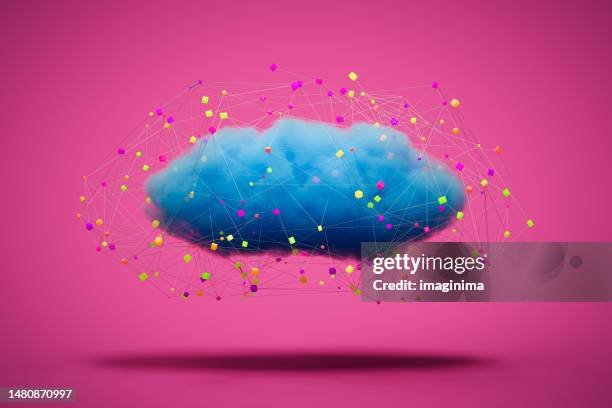 zusammenarbeit und digitale innovation - abstract cloud stock-fotos und bilder