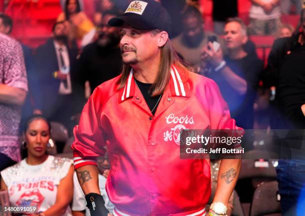 Musician Kid Rock is seen in attendance during the UFC 287 event at Kaseya Center on April 08, 2023 in Miami, Florida.