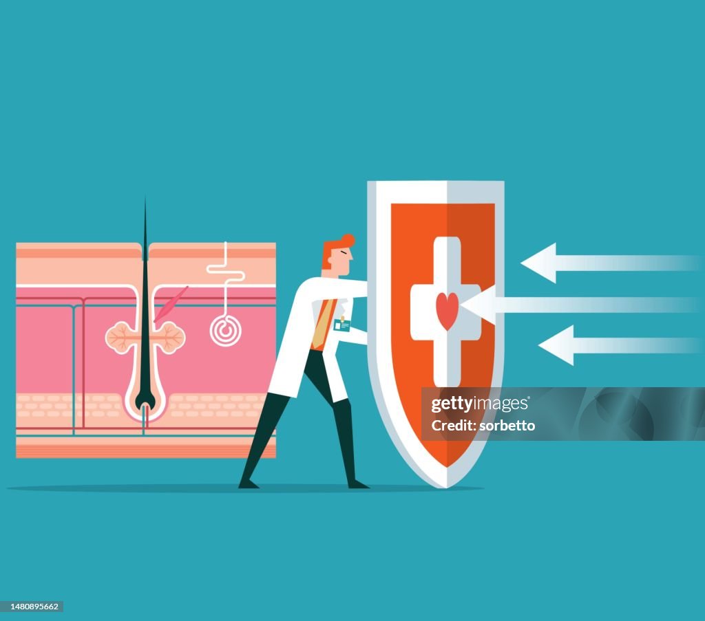 Skin Protection High-Res Vector Graphic - Getty Images