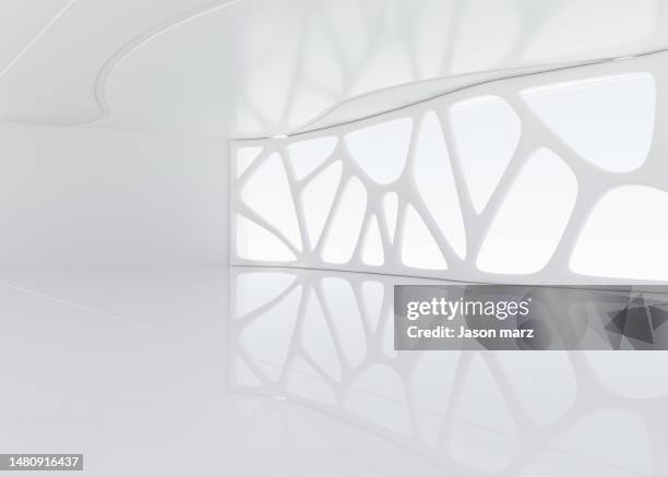 3d rendering exhibition background - symmetrie stockfoto's en -beelden