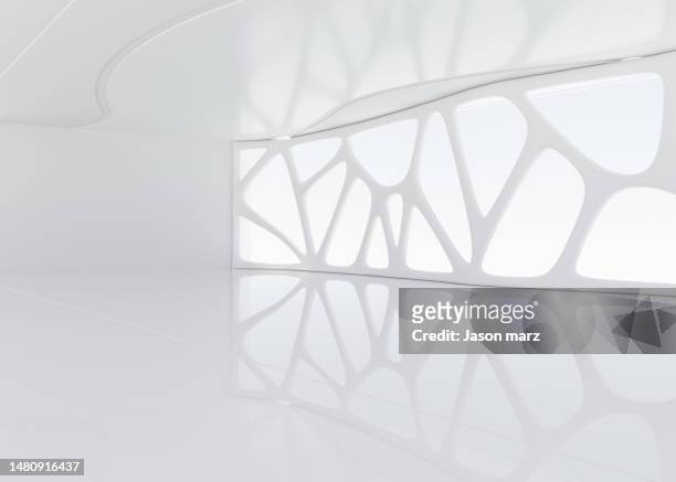 3d rendering exhibition background - radial symmetry stock pictures, royalty-free photos & images
