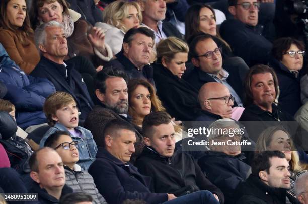 French Minister Marlene Schiappa and her new boyfriend Matthias Savignac, Eric Ciotti, Jose Cobos, above left President of OGC Nice Jean-Pierre...