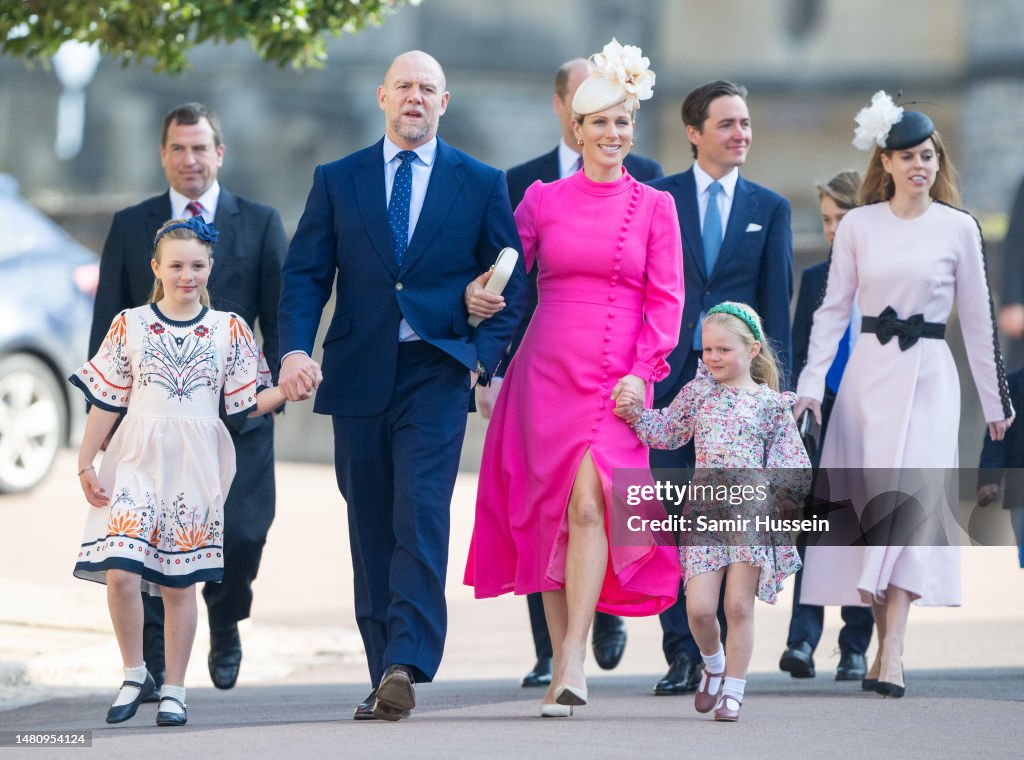 The British Royal Family Attend Easter Mattins Service